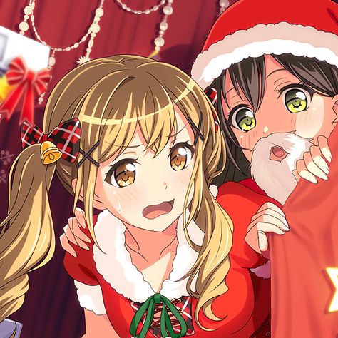 bang dream Christmas Anime Matching Pfp, Arisa Ichigaya, Christmas Pfp, Party Icon, Anime Christmas, Christmas Matching, Its Me, Water Art, Christmas Icons