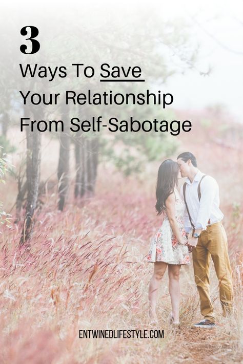 Do you find yourself self-sabotaging your happiness when it comes to relationships? More than likely you're doing this because you are putting all your energy into your relationship when you should be putting it into yourself. Seeking your self-worth from a partner is the quickest way to destroy a connection. Save your relationship with these 3 dating tips. #relationships #relationshipadvice #selfhelp Why Do I Sabatoge Relationships, Self Sabotaging In Relationship, Self Sabatoge Relationships, Feminine Dating, Save Relationship, Relationships Tips, Relationships Advice, Relationship Boundaries, Toxic Relationship