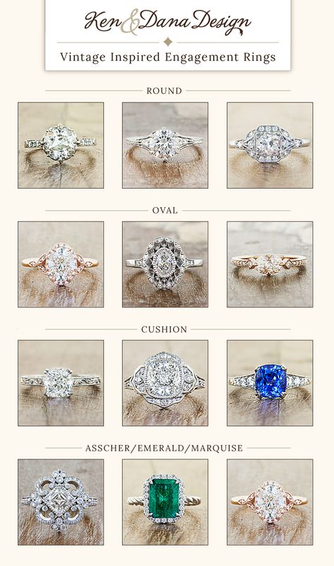 Victorian Inspired Engagement Ring, Antique Engagement Rings Victorian Edwardian Era, Antique Wedding Rings Vintage Victorian, Vintage Inspired Engagement Rings Unique, Victorian Era Engagement Rings, Vintage Ring Settings, Unique Engagement Rings Vintage Antiques Victorian, Vintage Inspired Engagement Ring, Dream Engagement Rings Romantic