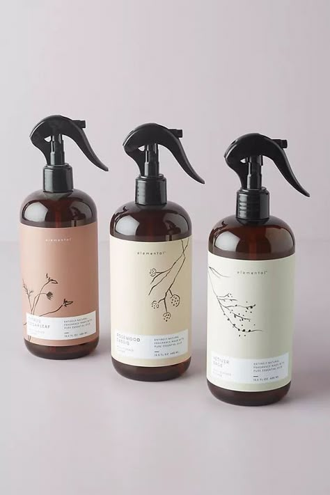 Images Object Mockups Cosmetic Labels Design, Cosmetic Labels, Bottle Label Design, Cosmetic Packaging Design, Linen Spray, Clary Sage, Surface Cleaner, Cosmetic Packaging, Natural Cosmetics