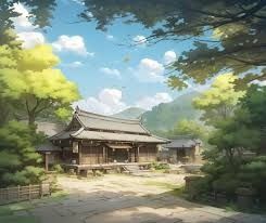 Premium AI Image | anime scenery of a traditional japanese house with a courtyard generative ai Traditional Japanese House Anime, House With A Courtyard, Traditional Japanese House, Courtyard House, Japanese House, Traditional Japanese, Anime Scenery, Japanese Traditional, Anime