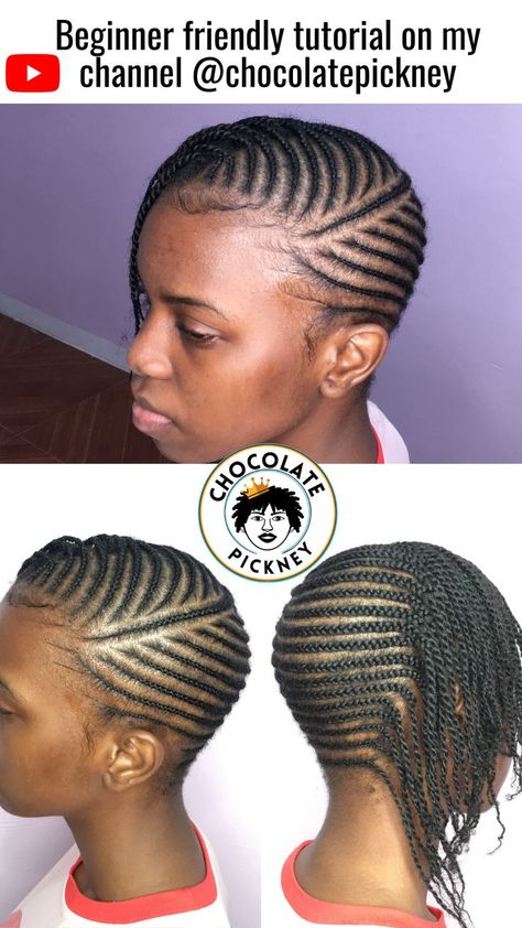 Braided Ponytail Braids, Hairstyle On Natural Hair, Easy Lemonade, Hairstyles Cornrows, Cornrows Natural Hair, Cornrow Ponytail, Natural Kids, Quick Natural Hair Styles, Natural Hair Tutorials