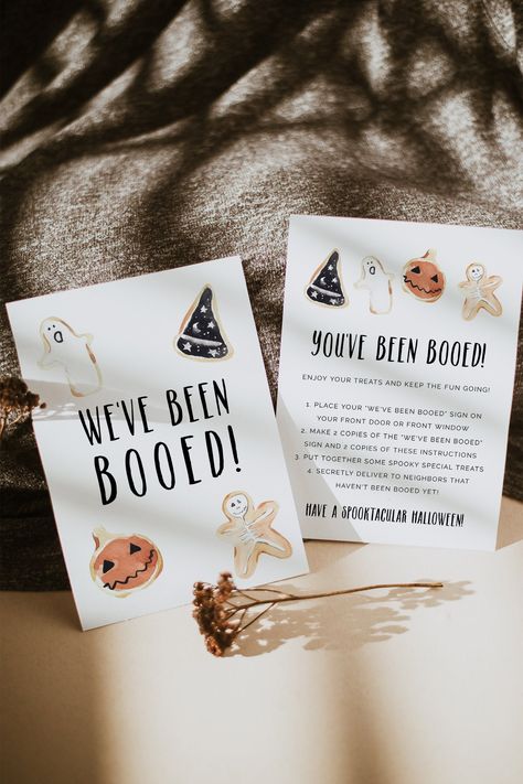 : Treat your loved ones this Halloween with a spooky and stylish gift basket filled with their favorite treats! #BooBaskets #Halloween Neighborhood Ideas, Watercolor Cookies, Been Booed, Spooky Font, Boo Gift, Boo Baskets, You've Been Booed, Spooky Candy, Halloween Gift Baskets