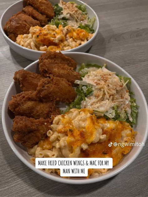 Wings And Mac And Cheese, Food Black People, Dinner Ideas Black People, Foods To Cook, 750 Shein Gift Card, Shein Gift Card, Soul Food Dinner, Fried Chicken Wings, Healthy Food Dishes