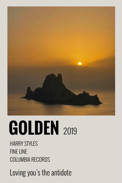 Harry Styles Golden Polaroid Poster Golden Harry Styles Aesthetic, Golden By Harry Styles, Room Collage, Harry Styles Golden, Polaroid Posters, Harry Styles Fine Line, Harry Styles Aesthetic, Polaroid Poster, Golden Birthday