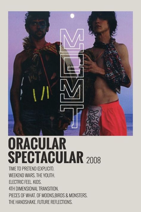 mgmt minimalistic aesthetic poster simple oracular spectacular Alternative Minimalist Album Covers, Polaroid Board, Music Polaroid, Oracular Spectacular, Minimalist Album Poster, Alt Posters, Album Wall, Minimalist Music, Album Posters