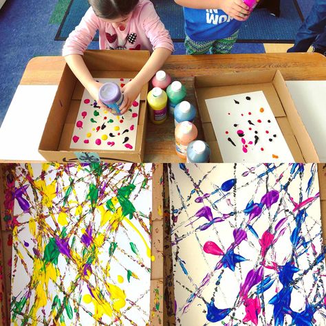 Inquiring Minds: Mrs. Myers' Kindergarten: Exploring Force and Motion: Physics Through Art Gravity Art, Force Activities, Motion Activities, Science Art Projects, Kindergarten Art Activities, Nature School, Force And Motion, Simple Machines, Cool Art Projects