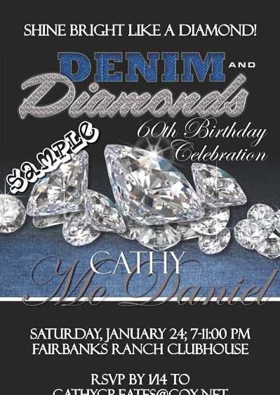 Neil Diamond Party Ideas, Diamonds Theme Party, Denim And Diamonds Theme, Denim And Diamonds Party, Diamond Theme Party, Diamonds And Denim Party, Diamond Theme, Denim Party, Diamond Party