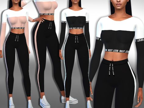 Saliwa's Full Workout Outfits Gym Clothes Cc Sims 4, Sims4 Cc Sportswear, The Sims 4 Cc Workout Clothes, Sims 4 Cc Clothes Female Athletic, Sims4 Cc Clothing Female Athletic, Sims 4 Female Workout Clothes, Sims 4 Football Cc, Sims 4 Cc Workout Clothes, Workout Shorts Outfit