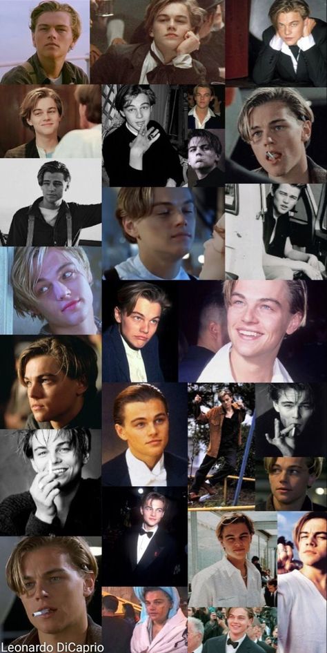 Leonardo Dicaprio Collage Wallpaper, Leonardo Dicaprio 90s Collage, Young Leonardo Dicaprio Wallpaper, Leonardo Dicaprio Collage, Leonardo Dicaprio Wallpaper, Leo Lover, Leonardo Dicaprio Movies, Leonardo Dicaprio Photos, Leo And Kate