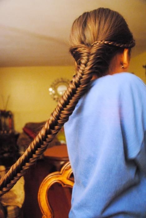 Unique Braided Hairstyles, Fishtail Braid Hairstyles, Fishtail Braid, Penteado Cabelo Curto, Long Braids, Fish Tail Braid, Hair Envy, Love Hair, Hair Dos