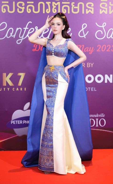 Thailand Outfit, Cambodian Dress, Khmer Dress, Beautiful Dress Designs, Dress Design, Prom Dresses Long, Beautiful Dress, Beautiful Dresses, Designer Dresses