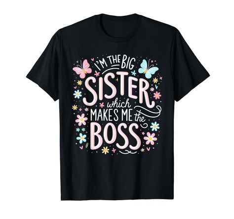 PRICES MAY VARY. Are you Promoted to big sister again?Going to be Best Big Sister?Funny announcement Outfit shirts for girls,teens,Womens? Love Big Sister Shirts with Arrow for Girls announcing a pregnancy and having a baby shower for a newborn sibling matching shirts I'm the Big Sister Which Makes me the boss Big Sister Shirts for Girls Funny sibling Graphic T Shirts for Youth Siblings Funny Pregnancy Annoucements Gifts for sisters of brothers. Lightweight, Classic fit, Double-needle sleeve and Pregnancy Annoucements, Big Sister Shirts, Announcement Outfit, Newborn Sibling, Siblings Funny, Boss T Shirt, The Boss, Big Sister, For Girls