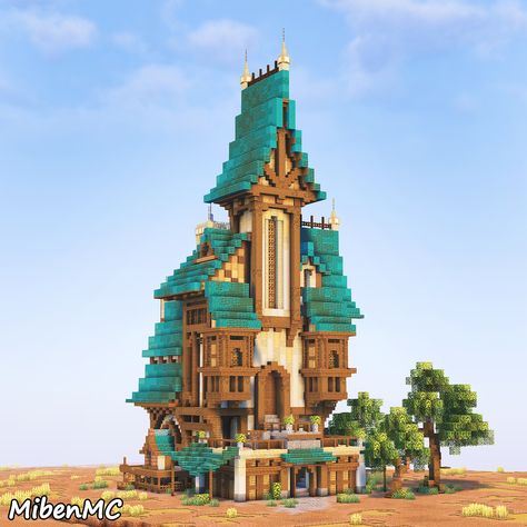 A Minecraft Fantasy Mansion with full interior! Also includes several custom Tree designs. Download this build on my Patreon via the link! Minecraft Fantasy Mansion, Fantasy Mansion, Cool Minecraft Creations, Minecraft House Designs, Minecraft Blueprints, Cool Minecraft, Minecraft Buildings, Minecraft Building, Minecraft Creations