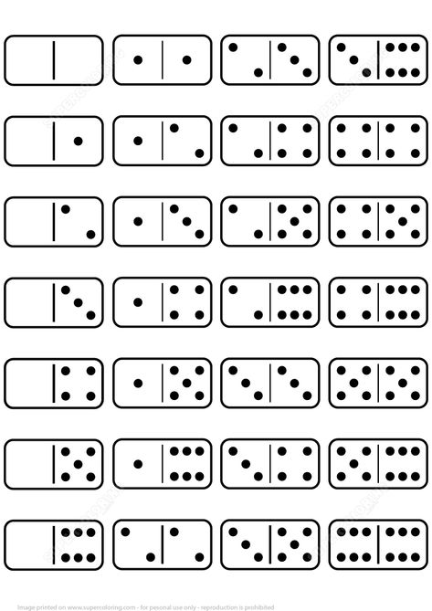 Domino Template, Make Board Games, Dominoes Math Games, Board Game Art, Math Template, Board Game Template, Handmade Games, Printable Board Games, Pattern Worksheet