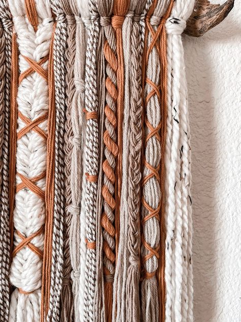 Boho Macrame Yarn Wall Hanging Macrame Yarn Wall Hanging Bedroom Macrame Wall Hanging Nursery Boho Macrame Wall Art Yarn Wall Decor Yarn Art - Etsy Western Macrame Wall Hanging, Boho Yarn Wall Art, Yarn Wall Hanging Diy, Hanging Yarn Wall Art, Bedroom Macrame Wall Hanging, Macrame Yarn Wall Hanging, Yarn Wall Decor, Bedroom Macrame, Wall Hanging Bedroom