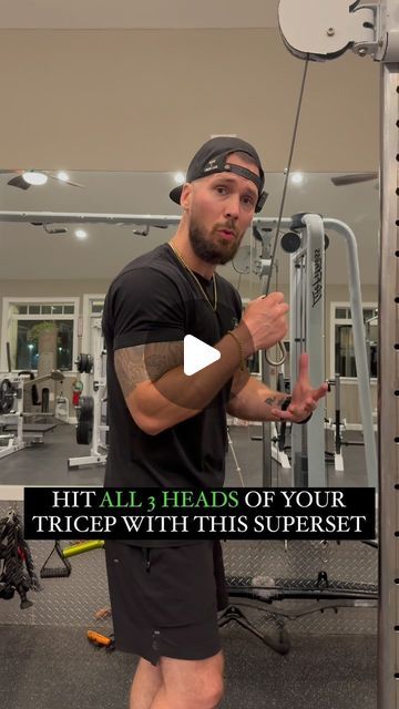 Mike Swansburg - Online Fitness Coach on Instagram: "Hit ALL 3 HEADS with this superset…  #Swanzfit #tricepsworkout #armsworkout #fitmom #fitdad #weightlosstips #gymmotivation #fitnessreels" Tricep Dumbell, Bicep Superset, Tricep Workout Women, Tricep Workouts, 2023 Workout, Exercise Challenges, Men Exercise, Tricep Exercises, 12 Week Workout