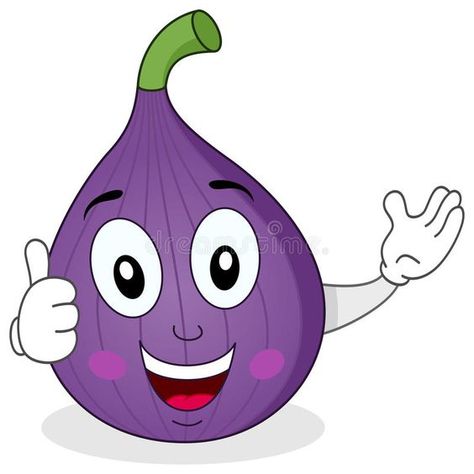 Thumbs Up Funny, Fruit Character, Cartoon Smile, Fig Fruit, Fruit Cartoon, Fruit Picture, Cartoon Pics, Funny Cartoon, Savoury Food