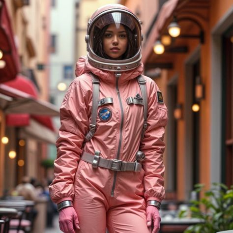 Pink Spacesuit Vibes: Embrace Your Inner Astronaut! 🚀💗 Get ready to explore new worlds with this stunning visual of a girl in a vibrant pink spacesuit! This unique blend of fashion and space adventure is perfect for anyone looking to break boundaries and express their individuality. Join the journey and let your imagination soar! #fashion #space #pink #cosplay #aesthetic #style #girlpower #instagood #trendy #alexvv Insect Fashion, Cosplay Aesthetic, Pink Cosplay, Space Adventure, Rave Outfit, Space Suit, Aesthetic Style, Rave Outfits, Girl Power