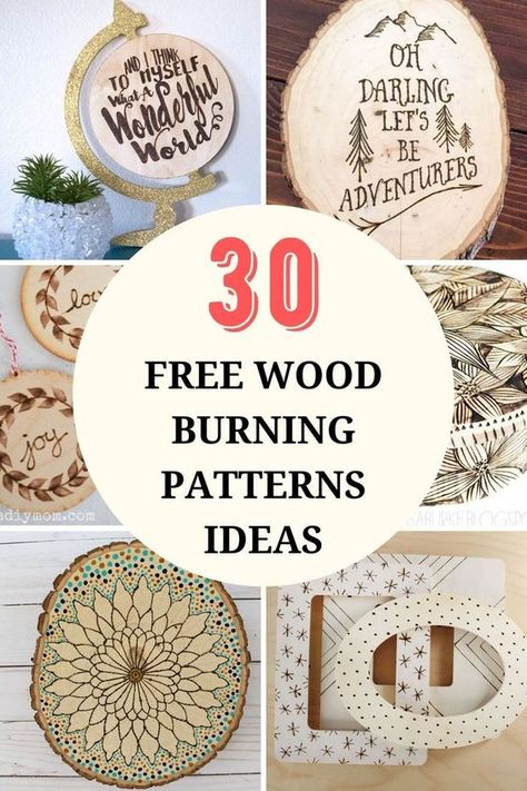 Wood Burning With Cricut, Free Wood Burning Patterns, Beginner Wood Burning Projects, Beginner Wood Burning Pattern, Diy Wood Burning, Beginner Wood Burning, Wood Burn Spoons, Pyrography Designs, Wood Burning Patterns Stencil