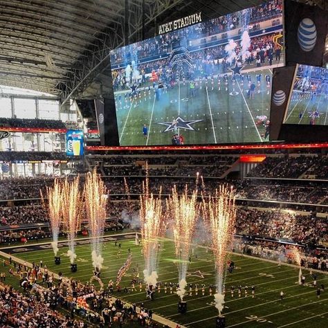 AT&T Stadium - Dallas Cowboys At&t Stadium, Super Bowl Aesthetic, Dallas Cowboys Aesthetic, Superbowl Stadium, Harlow James, Dallas Cowboys Stadium, Super Bowl Stadium, Dallas Cowboys Quotes, Nfl Stadium