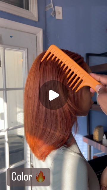 84K views · 6.8K likes | Tyegreatnesshair New Page!!! 🚨🚨🚨 on Instagram: "Cut & Color 😍🔥" Copper Bobs, Color Bobs For Black Women, Bobs For Black Women, Copper Bob, Color Bob, Layered Short, Short Bob Haircuts, Modern Hairstyles, Bob Haircut