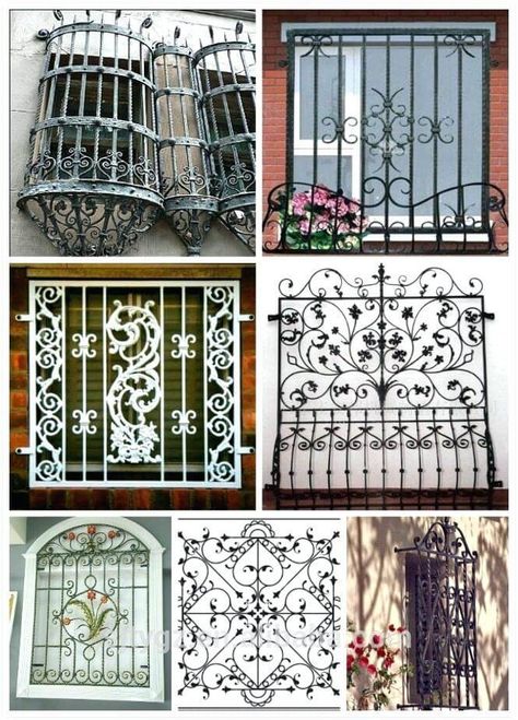 Metal Wall Decor Bedroom, Iron Window Grill, Modern Window Grill, Home Window Grill Design, Window Grill Design Modern, Minimalist Window, Grill Door Design, Iron Windows, Window Grill Design