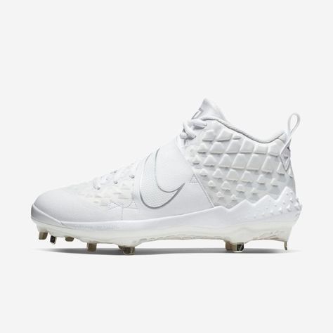 Nike Force Zoom Trout 6 Men’s Baseball Cleat Size 7.5 (White) Arrowheads Design, Softball Equipment, Clown Shoes, Mike Trout, Nike Force, Shoes Too Big, Baseball Cleats, Baseball Equipment, Nike Store