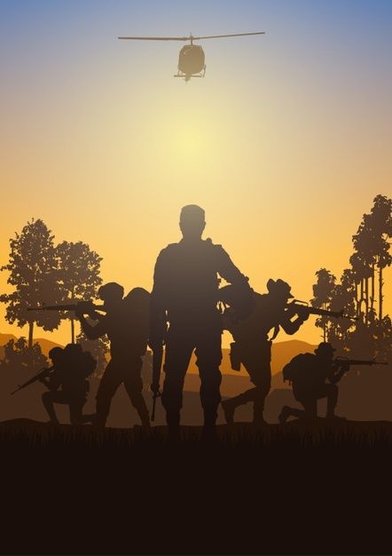 Military illustration, army background. | Premium Vector #Freepik #vector #banner #poster #people #family Army Background, Soldier Silhouette, Black And Blue Wallpaper, Military Illustration, Army Poster, Military Poster, Army Images, Enemy Of The State, Social Media Branding Design