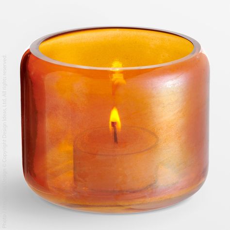 Orange Candle Holder, Orange Candle, Glass Votives, Glass Votive Candle Holders, Spin Out, Decor Buy, Glass Votive, Votive Candle Holders, Glass Candle Holders