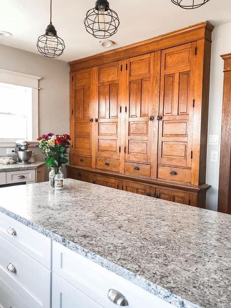 Built In Pantry, Craftsman Kitchen, Built In Cabinet, Butlers Pantry, Kitchen Pantry Design, Rustic Kitchen Design, Antique Kitchen, Built In Cabinets, Pantry Design