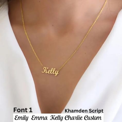 Personalized 925 Sterling Silver Name Necklace for Best Friend, Dainty 14k Gold Nameplate Necklace, Birthday Gift, Custom Made for Any Name - Etsy Necklace For Best Friend, Gold Nameplate Necklace, Nameplate Necklace Gold, Silver Name Necklace, Sterling Silver Name Necklace, Nameplate Necklace, Name Plate, Name Necklace, Personalized Jewelry