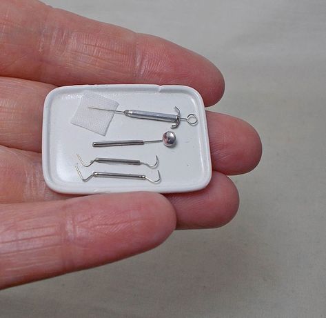 Medical Crafts, Hospital Tools, Miniature Hospital, Dollhouse Medical, Nurse Barbie, Miniature Medical, Handmade For Sale, It’s A Small World, Medical Hospital