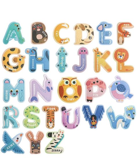 Animal Alphabet Letters, Preschool Learning Toys, Alphabet Magnets, Spelling Games, Learning Games For Kids, Learn To Spell, Magnetic Letters, Abc Alphabet, Letters For Kids