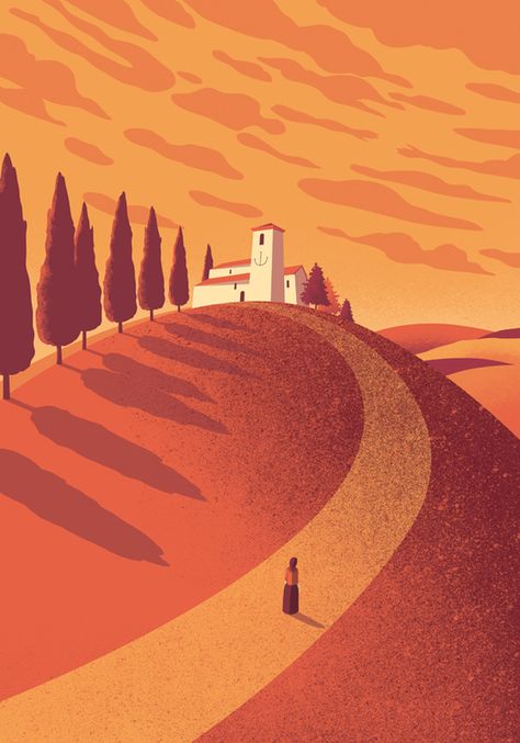 Davide Bonazzi, Cover Wattpad, Gig Poster, Poster Photo, Landscape Illustration, Art And Illustration, Environment Design, Flat Illustration, Illustrations And Posters