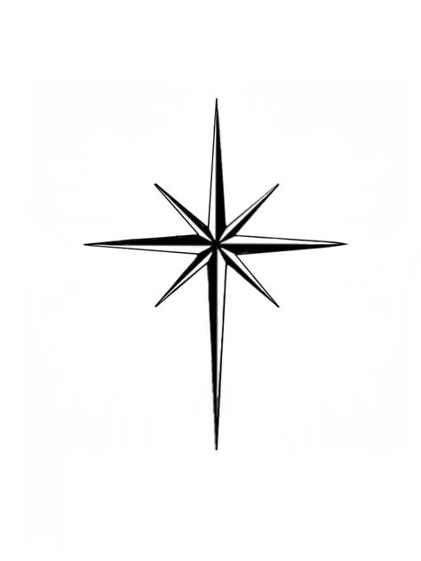 Russian Star Tattoo, North Star Tattoo, Star Sleeve Tattoo, North Star Tattoos, Tattoo Portfolio Ideas, Nautical Star Tattoos, Star Tattoo Meaning, Neck Tattoo Ideas, 4 Point Star