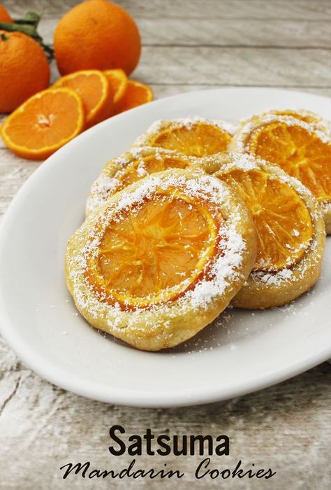 This fresh-tasting cookie is a perfect accompaniment to your morning tea or coffee. The Satsuma mandarin flavor is a perfect complement to the sea salt. Farm Fresh To You recipes. Mandarin Cookies, Satsuma Recipes, Orange Peel Recipe, Mandarine Recipes, Satsuma Orange, Afternoon Tea Recipes, Orange Cookies, Orange Tea, Tea Cookies