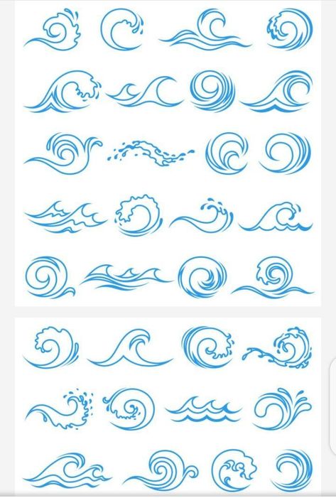 Wave Flash Tattoo, Water Drawings Easy, Water Small Tattoo, Drawing Waves Simple, Wave Simple Drawing, Small Water Tattoo Ideas, Water Waves Drawing, Wave Drawing Simple, Water Tatoos