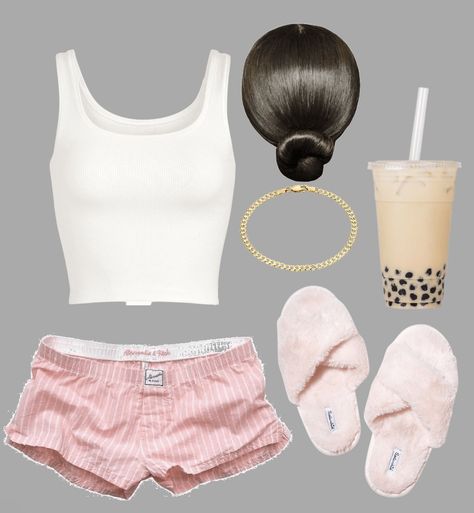 Lounge Outfits Black Women Summer, Always Do What You Should Do Clothing, Bed Time Outfits For Women, Night Clothes Bed Outfit, Chill Summer Fits, Baddie Pajama Outfits, Baddie Loungewear, Cute Lazy Outfits For Summer, Bedtime Fits