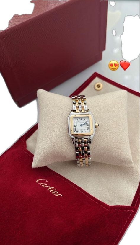 Cartier Watch Aesthetic, Cartier Watches Women, Pretty Watches, Classy Watch, Vintage Watches Women, Expensive Jewelry Luxury, Luxe Jewelry, Cartier Watch, Dope Jewelry