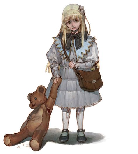 Jenny Child Character Art, Child Character Design, Creepy Kids, Ribbon Dress, Dungeons And Dragons Characters, Dnd Art, Dungeons And Dragons Homebrew, Kid Character, Game Character Design