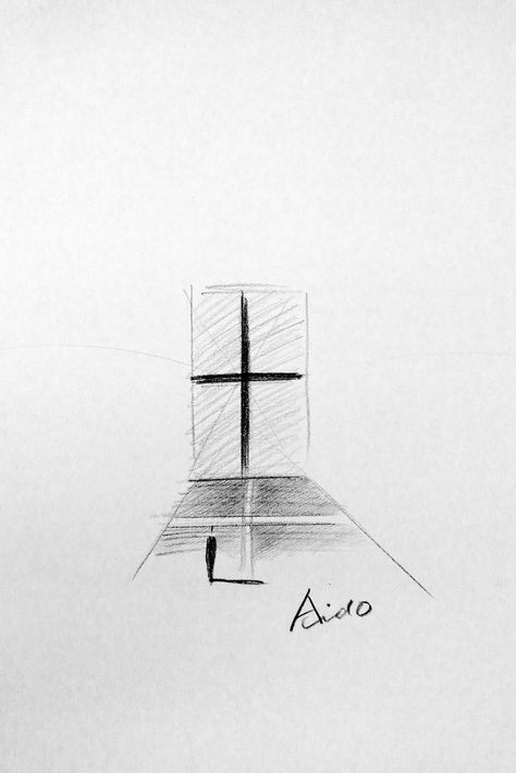 TADAO ANDO Church of Light sketch Tadao Ando Drawing, Koshino House, Church Of Light, Tadao Ando Architecture, College Architecture, Architecture Mapping, Drawing Architecture, Architect Drawing, Tadao Ando