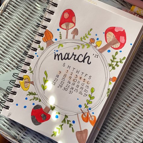 ✨✨✨✨✨ March Calendar Ideas, Calendar Bullet Journal, March Calendar, Journal Idea, Calendar Ideas, How To Make Drawing, Bullet Journal Design Ideas, Bullet Journal Themes, Journal Themes