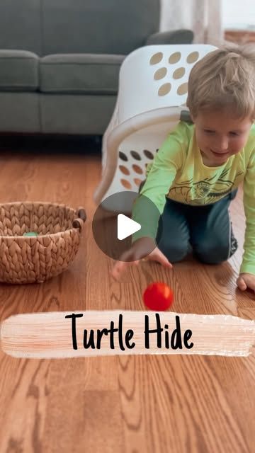 Brittany | Kids/Toddler/Baby Activities on Instagram: "Games to try during Holiday breaks (part 3)

When I saw this turtle game idea from @sprinkleinlearning , l knew my boys would love it and we had to try it. It did not disappoint! There was a lot of giggles.

For this activity, I put a laundry basket on my kid’s back.
Then I rolled smooth, plastic balls to him for him to collect.
Occasionally I would throw a “fireball” (spiky ball) at him that he would have to hide under the basket from.

#kidsactivities #kidsactivity #toddleractivities #familyfun" Ball Activities For Toddlers, Games For Toddlers Indoor, Kids Games For Inside, Ball Activities, Grandchildren Activities, Turtle Games, Indoor Toddler Activities, Toddler Games, Indoor Activities For Toddlers