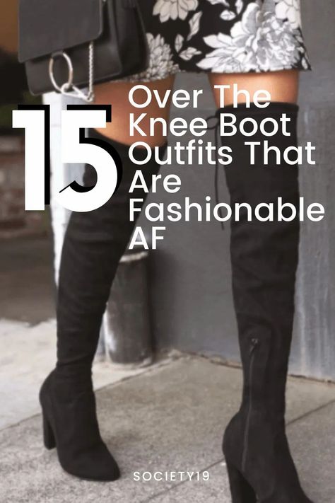 Above The Knee Boots Outfits, Knee Length Boots Outfit, Knee High Boots Outfit Fall, Black Thigh High Boots Outfit, Dress With Over The Knee Boots, Black Knee High Boots Outfit, Fashion Facts, Thigh High Boots Outfit, Above Knee Boots