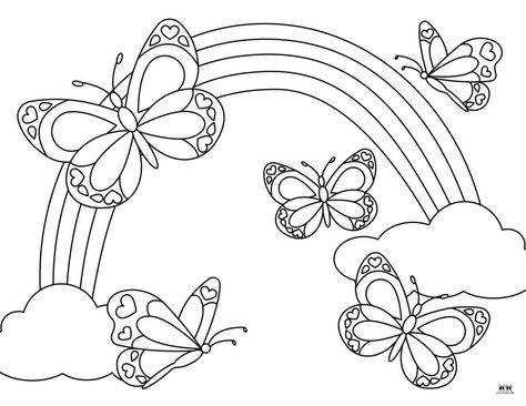 Choose from 50 unique butterfly coloring pages perfect for spring, summer, and beyond. All pages are 100% FREE and can be printed from home! Colouring Pages Butterfly, Free Printable Butterfly Coloring Pages, Butterfly Colouring Pages, Butterfly Coloring Pages Free Printable, Butterflies Coloring Pages, Butterfly Colouring, Ramadan Coloring, Drawing Butterfly, Butterfly Coloring Pages