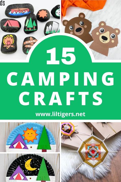 National Park Crafts, Camping Arts And Crafts, Camping Crafts Preschool, Camping Week, Camping Craft, Tent Craft, Camping Theme Preschool, Adventure Crafts, Camping Crafts For Kids