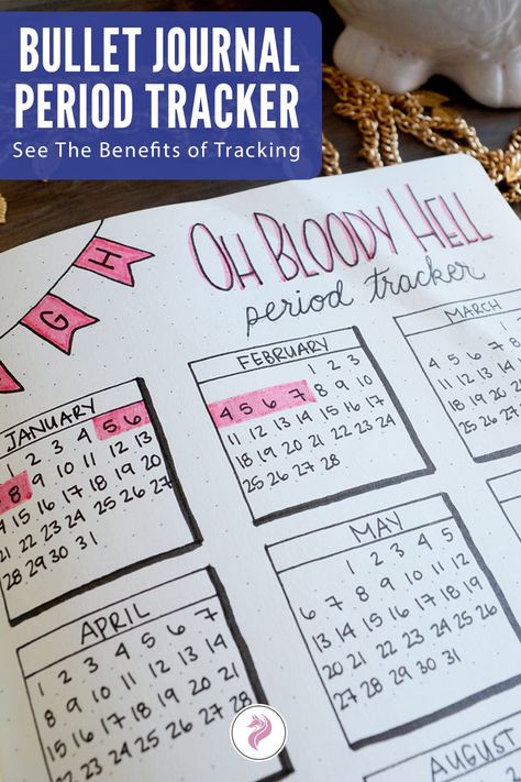 Dot Journal Period Tracker, Monthly Period Tracker Bullet Journal, Cycle Tracking Bullet Journal, Diet Tracker Bullet Journal, Bujo Period Tracker Ideas, Dotted Journal Ideas For Beginners, Bujo Period Tracker, Tracking Journal Ideas, Periods Tracker