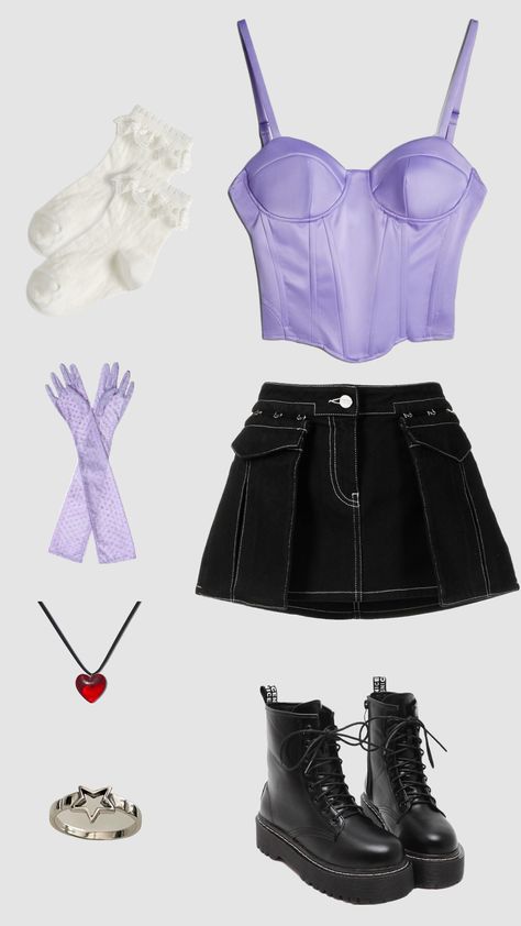 Olivia Rodrigo inspired outfit !!!💜#oliviarodigosour #oliviarodrigoguts #OliviaRodrigo ￼ Olivia Rodrigo Outfit, Guts Outfit, Olivia Concert, Consert Outfits, Cute Concert Outfits, Beaded Sunglasses, Guts Tour, Taylor Swift Tour Outfits, Fits Aesthetic