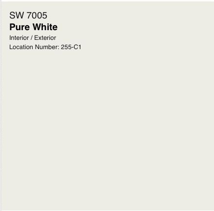 Wall - Paint - Sherwin Williams - Pure White - SW7005 Sw7005 Pure White, Sherwin Williams Pure White, Pure White Sherwin Williams, Outside House Colors, Spain Holiday, Spain Holidays, House Color, Holiday House, White Interior